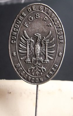Epinglette concours de gymnastique Besançon 1928