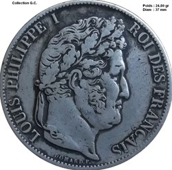 5 francs IIIe type Domard 1846 A Paris