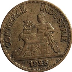 50 centimes Chambres de Commerce 1928 Paris F.191/10