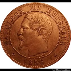 2 CENTIMES 1856 K