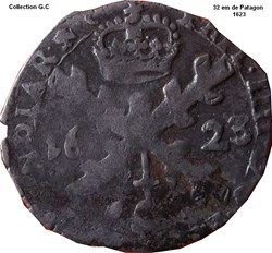 32 em de Patagon Philippe IV 1623