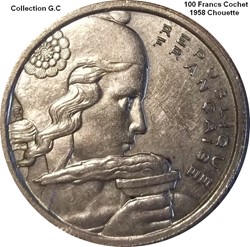 100 Francs Cochet 1958 chouette