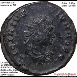 LICINIVS II Inconnue du RIC ( une dans la base de Numus bible )