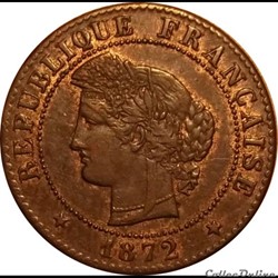 1 Centime Cérès 1872 k