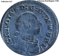 1 Kreuzer Karl Eugène 1766