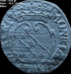 Duché de Lorraine ½ gros - Charles IV et Nicole