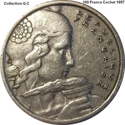 100 Francs Cochet 1957
