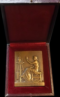 Médaille plaque " CERAMIQUE "
