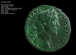 Sesterce ANTONIN LE PIEUX RIC III Antoninus Pius 967
