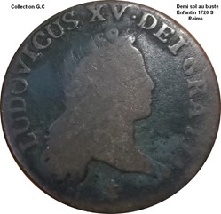 Demi sol au buste enfantin 1720 Reims