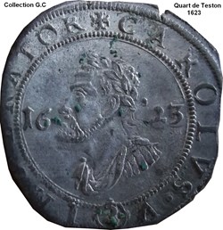 Quart de Teston Philippe IV 1623