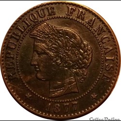 1 Centime Cérès 1877 A