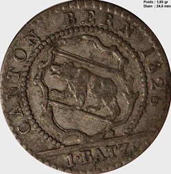 Un Batzen 1826 Berne