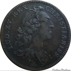 LOUIS XV DIT LE BIEN AIMÉ Jeton, colonies françaises d’Amérique 1755