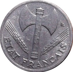 50 centimes Francisque, légère 1944 Castelsarrasin F.196/5