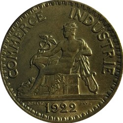 2 francs Chambres de Commerce 1922