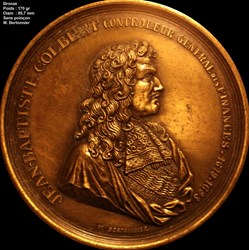 fme_714023 - LOUIS XIV LE GRAND ou LE ROI SOLEIL Médaille, Jean-Baptiste Colbert