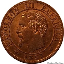 1 Centime Napoléon III Tete Nue 1853 A