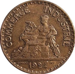 2 francs Chambres de Commerce 1924