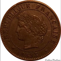 1 Centime Cérès 1893 A