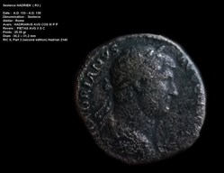 Sesterce HADRIEN RIC II, Part 3 (second edition) Hadrian 2140 ( R 3 )
