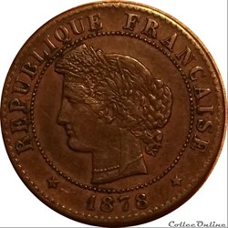 1 Centime Cérès 1878 A