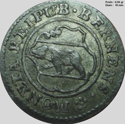 Un kreuzer 1765 Berne
