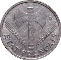 50 centimes Francisque, légère 1944 F.196/3