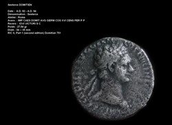 Sesterce DOMITIEN  RIC II, Part 1 (second edition) Domitian 751