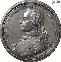 LOUIS XV DIT LE BIEN AIMÉ Médaille du mausolée du Maréchal Maurice de Saxe
