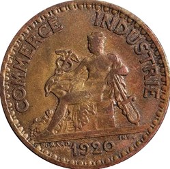 1 franc Chambres de Commerce 1920