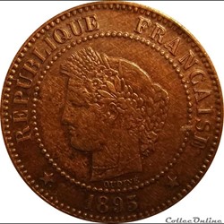 Deux Centimes Cérès 1895 A
