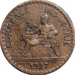 1 franc Chambres de Commerce 1927