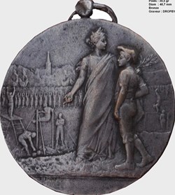 Médaille : F.G.S.P.F.  Unions Lorraine Nancy 1933