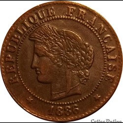 1 Centime Cérès 1886 A