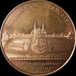 TROISIÈME RÉPUBLIQUE Médaille, Palais du Champ de Mars / Trocadéro