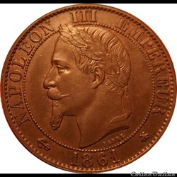 5 Centimes 1861 A