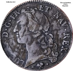 Écu au bandeau 1763 L