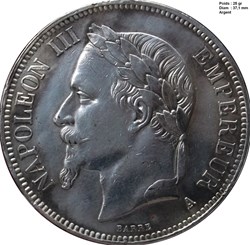 5 Francs Napoléon III 1868 A