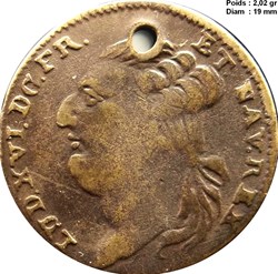 Jeton LOUIS XVI Le roi martyr 1793 Nuremberg