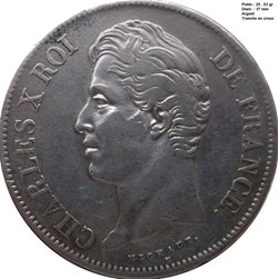 5 Francs 1827 M Toulouse Charles X