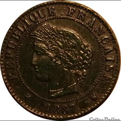 1 Centime Cérès 1887 A