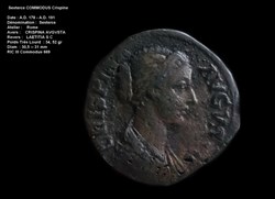 Sesterce COMMODUS  Crispine RIC III Commodus 669