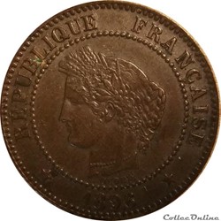 Deux Centimes Cérès 1896 A