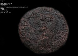 AS DE CALIGULA RIC 38 VESTA
