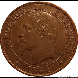 5 Centimes 1864 A