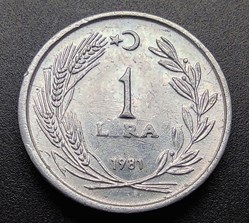 1981 lira 1 Aluminium