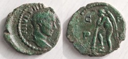 244-247 Philippus II, Thanatos, AE18