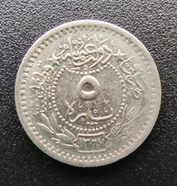 Mehmed V. Konstantiniye P5 1327/3 AH