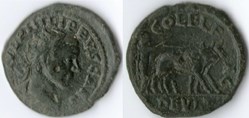 244-247 Philippus II, founder, AE23